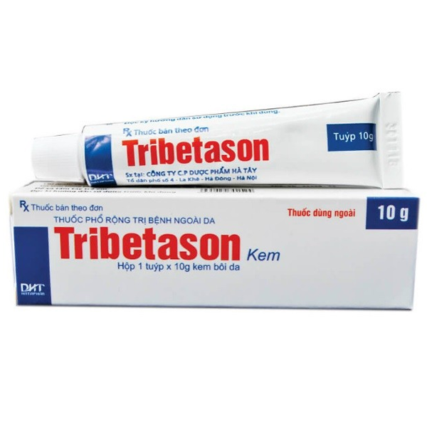 Hình ảnh Kem bôi da Tribetason Hataphar điều trị viêm da, nấm da, dị ứng da (1 tuýp x 10g)
