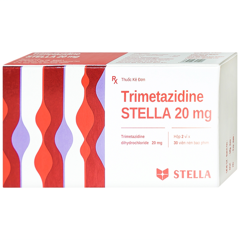 Hình ảnh Thuốc Trimetazidine Stella 20mg điều trị đau thắt ngực ổn định (2 vỉ x 30 viên)