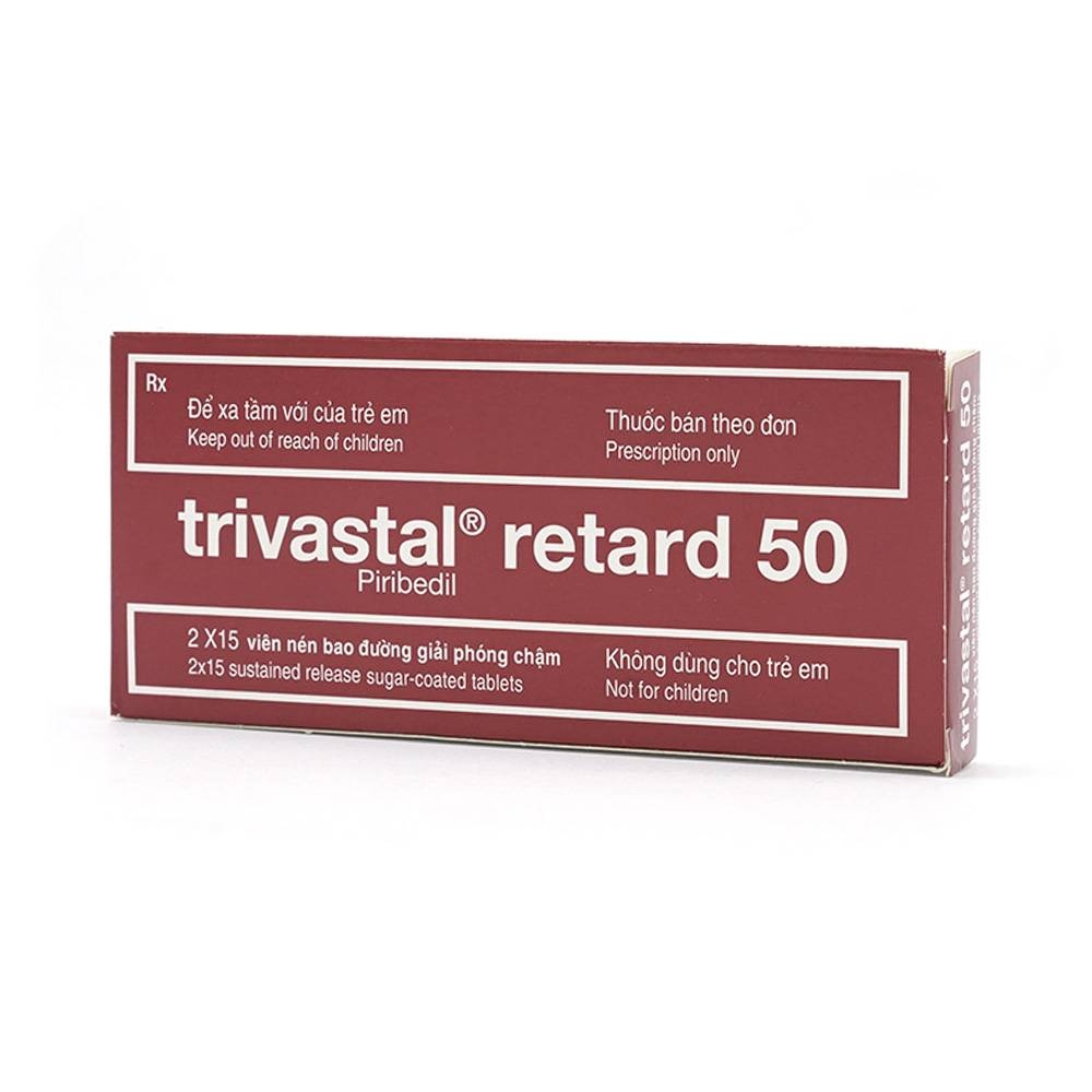 Hình ảnh Thuốc Trivastal Retard 50 Servier điều trị bệnh Parkinson (2 vỉ x 15 viên)