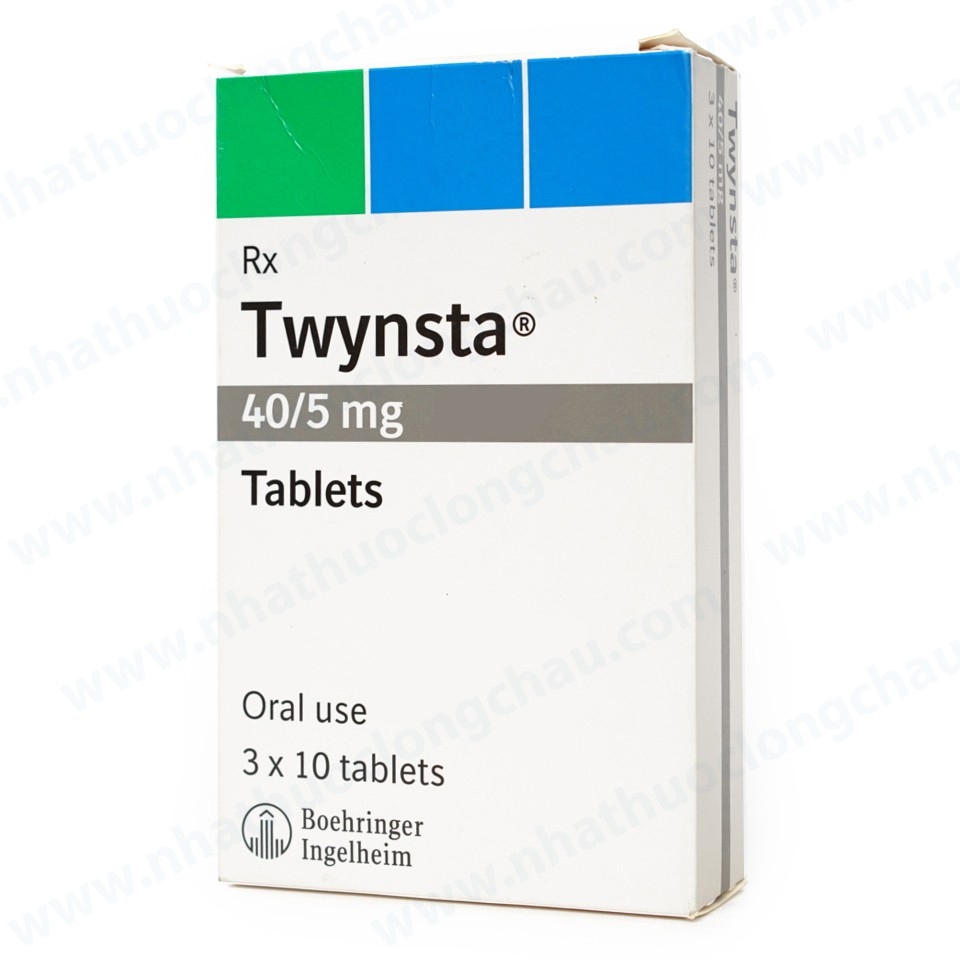 Hình ảnh Thuốc Twynsta 40/5mg Boehringer điều trị tăng huyết áp vô căn (3 vỉ x 10 viên)