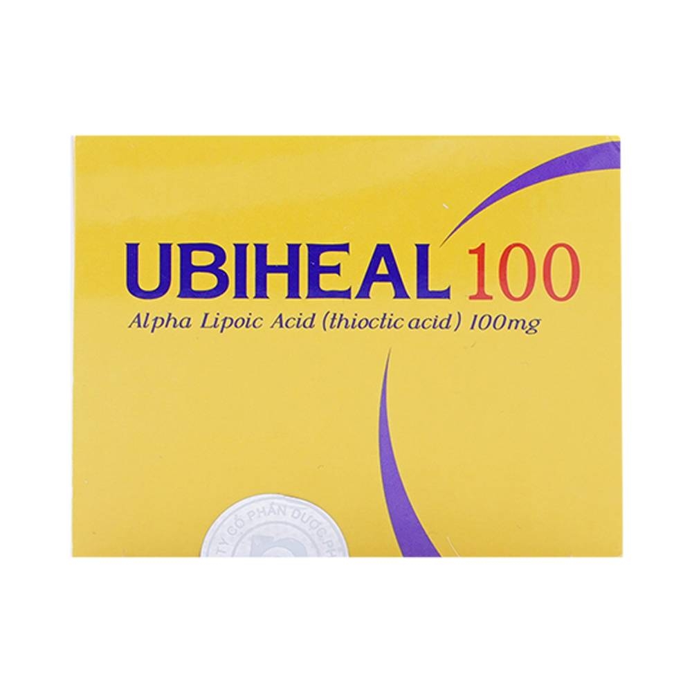 Hình ảnh Thuốc Ubiheal 100 Nam Hà điều trị các rối loạn cảm giác do bệnh thần kinh đái tháo đường (5 vỉ x 6 viên)