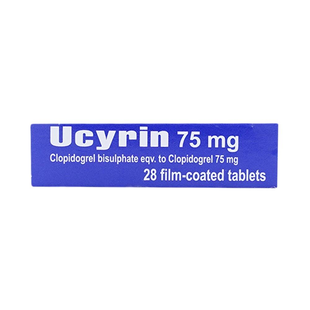 Hình ảnh Thuốc Ucyrin 75mg Lesvi giảm những biến cố xơ vữa động mạch (2 vỉ x 14 viên)
