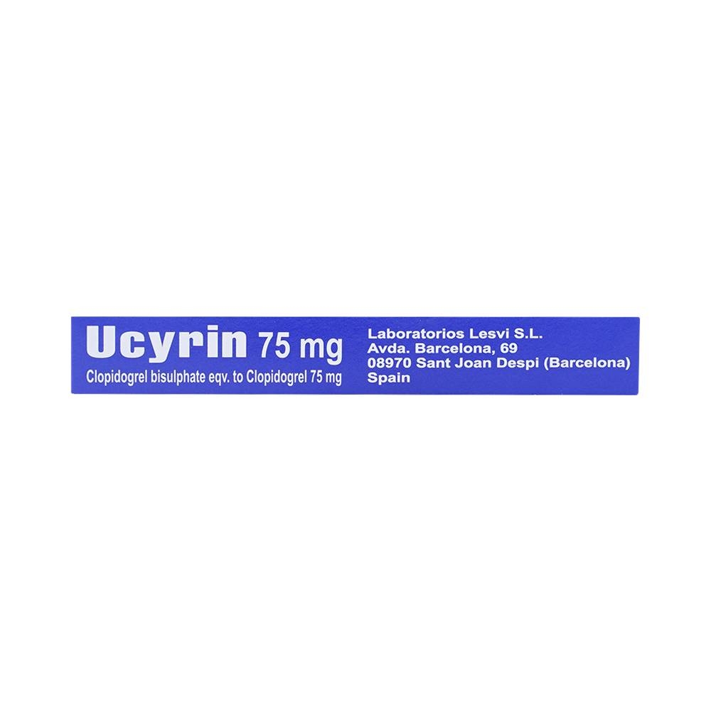 Hình ảnh Thuốc Ucyrin 75mg Lesvi giảm những biến cố xơ vữa động mạch (2 vỉ x 14 viên)