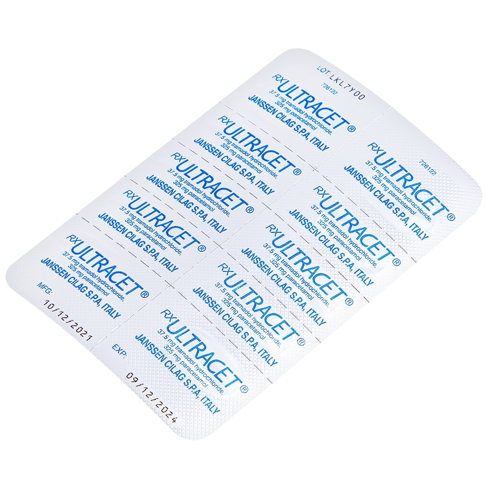 Hình ảnh Thuốc Ultracet Janssen hỗ trợ điều trị cơn đau từ trung bình đến nặng (3 vỉ x 10 viên)