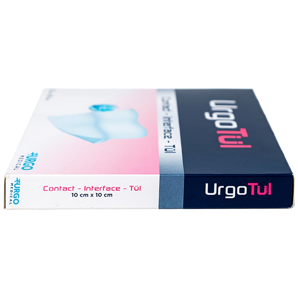 Hình ảnh Gạc lưới vô trùng chống dính UrgoTul size 10cm x 10cm băng các vết thương cấp tính, mãn tính (10 miếng)