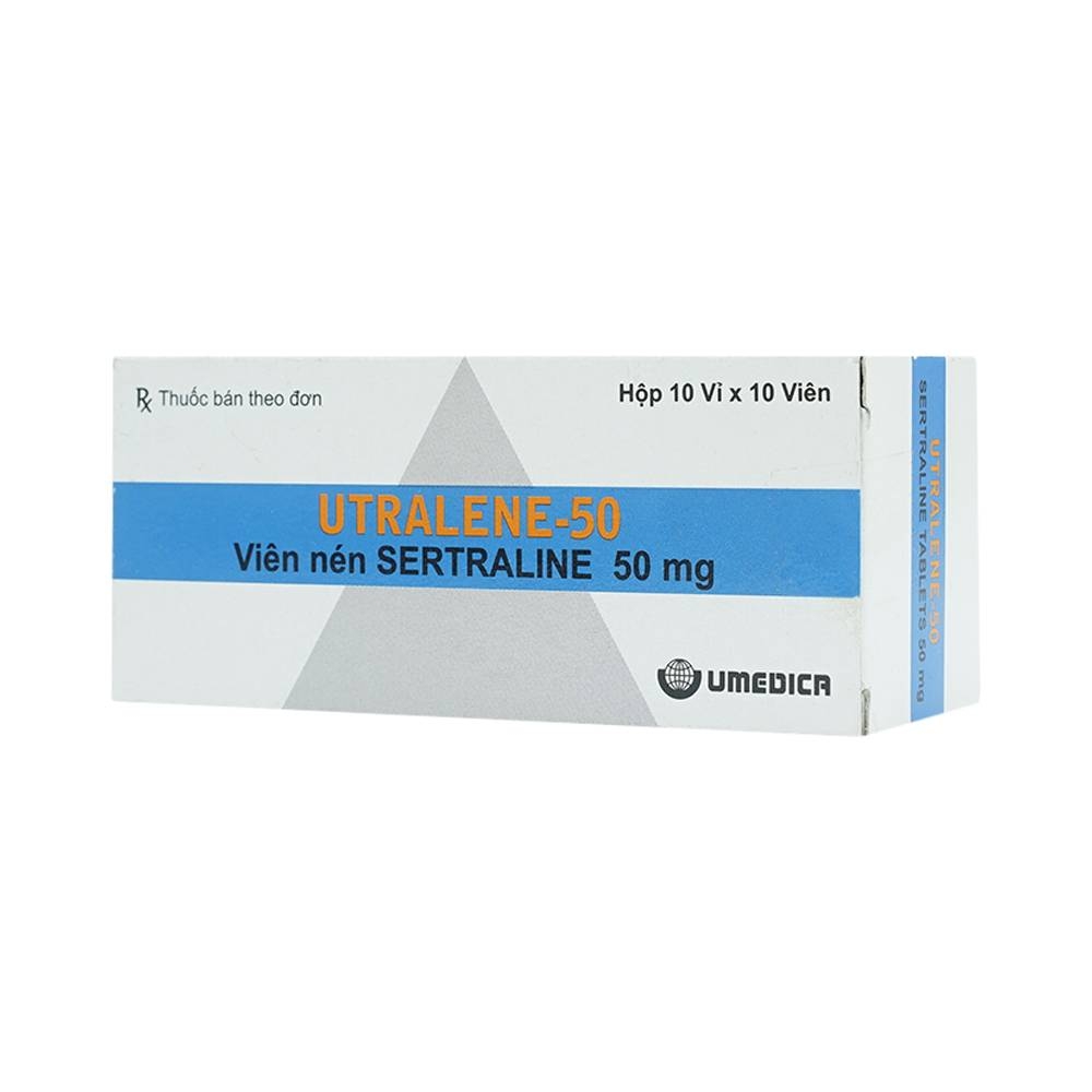 Hình ảnh Thuốc Utralene-50 Umedica điều trị trầm cảm (10 vỉ x 10 viên)