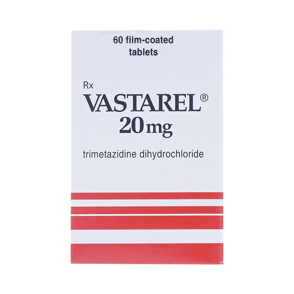 Hình ảnh Thuốc Vastarel 20mg Servier điều trị đau thắt ngực (60 viên)