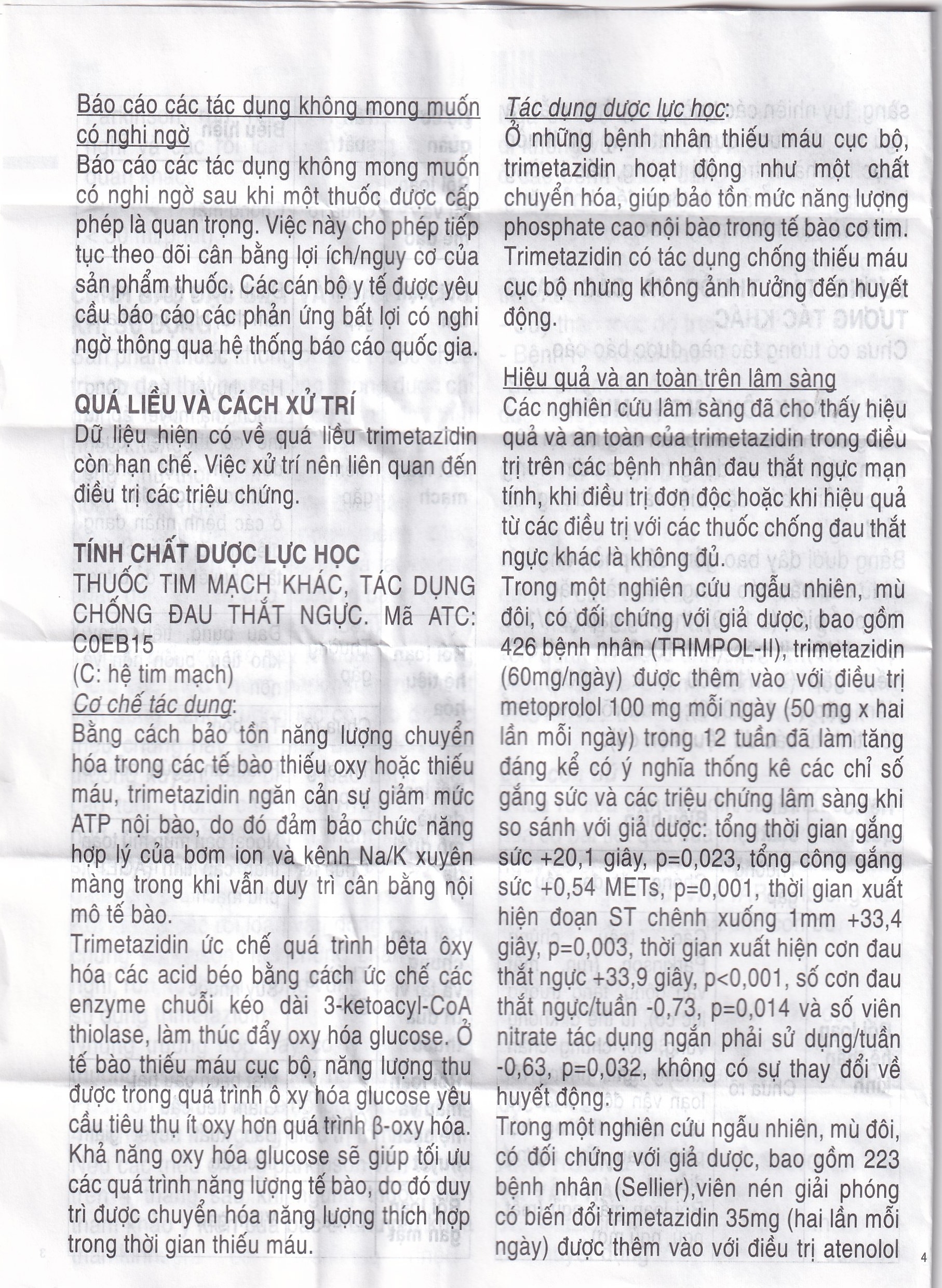 Hình ảnh Thuốc Vastarel MR Servier điều trị đau thắt ngực (2 vỉ x 30 viên)