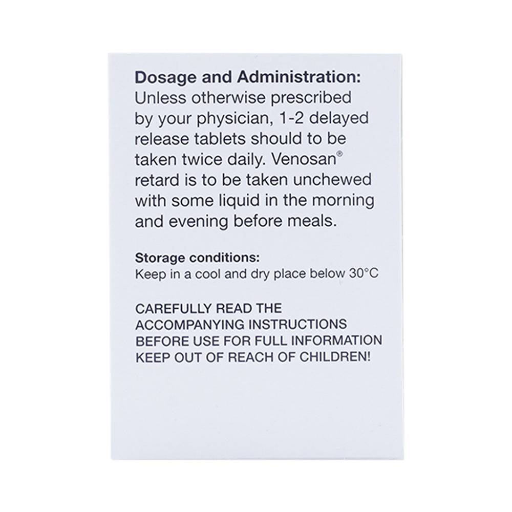 Hình ảnh Thuốc Venosan Retard 263.2mg Dr. Willmar Schwabe điều trị viêm tĩnh mạch huyết khối (10 vỉ x 10 viên)