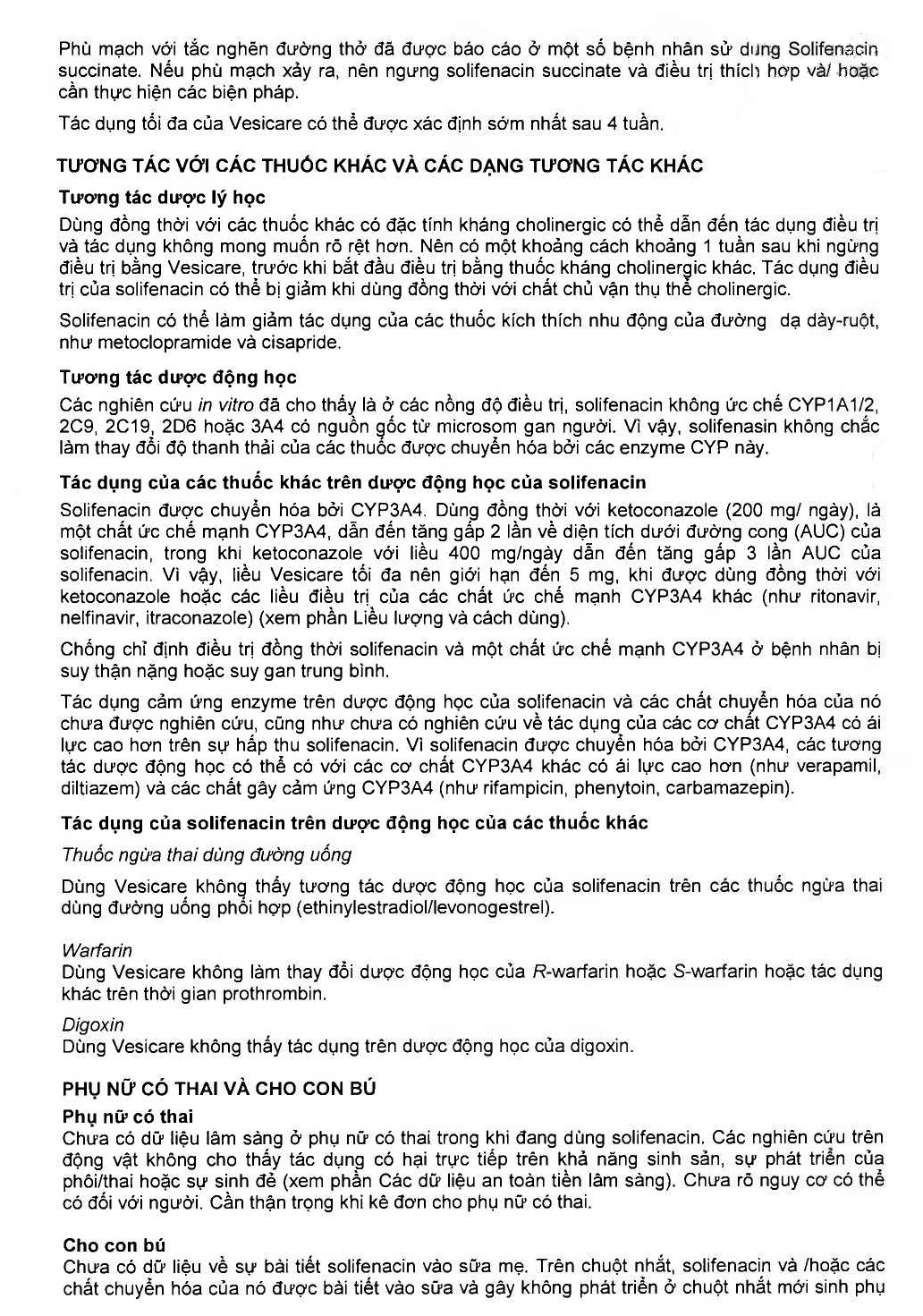 Hình ảnh Thuốc Vesicare 5mg Astellas điều trị triệu chứng tiểu không tự chủ (3 vỉ x 10 viên)