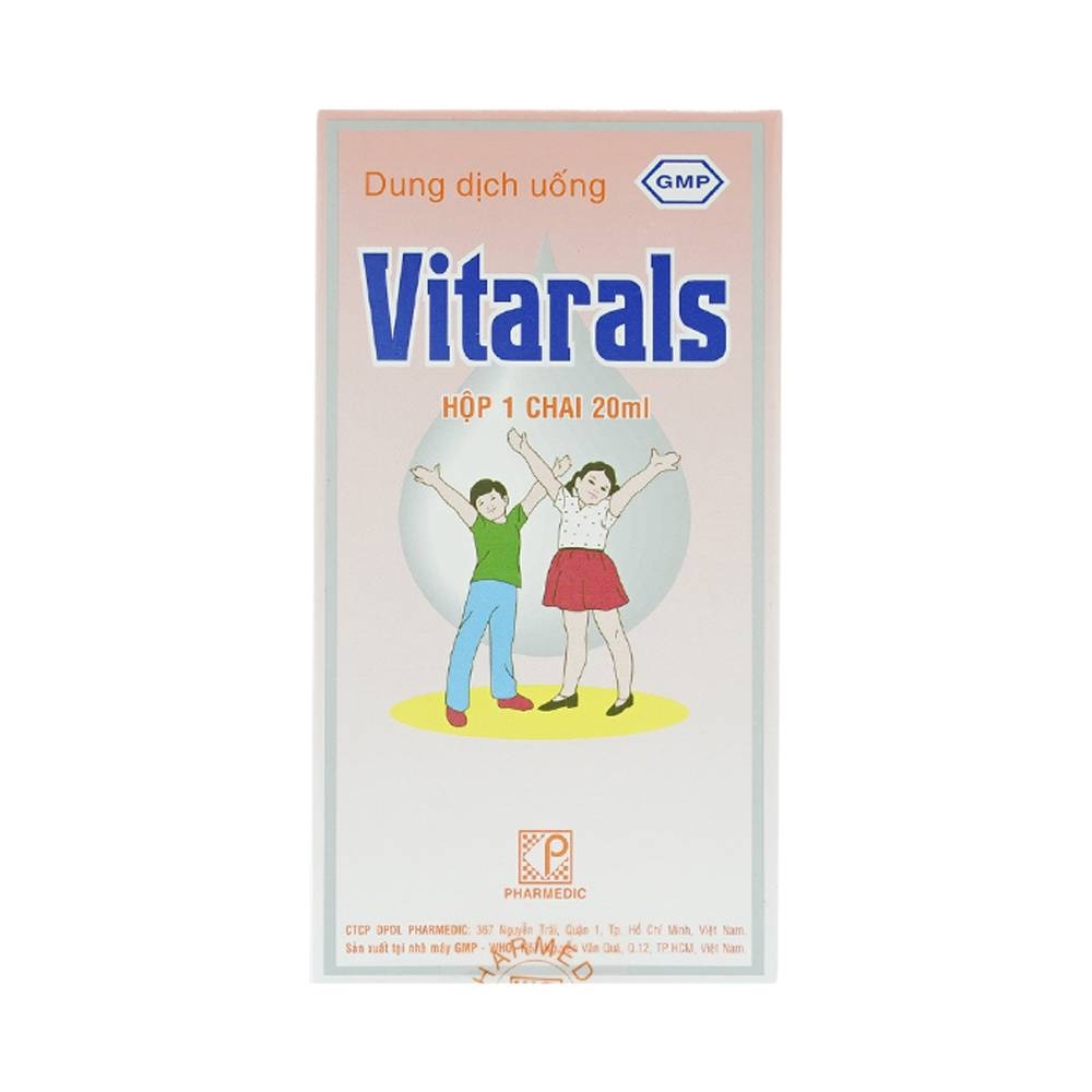Hình ảnh Dung dịch uống Vitarals Pharmedic phòng ngừa và điều chỉnh tình trạng thiếu hụt Vitamin (20ml)