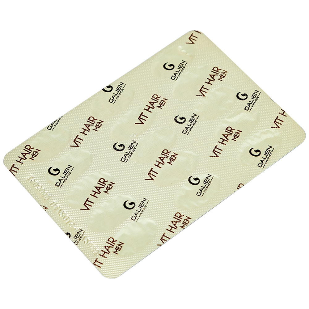 Hình ảnh Viên uống Vit Hair Men Galien hỗ trợ giảm rụng tóc dành cho nam giới (4 vỉ x 15 viên)