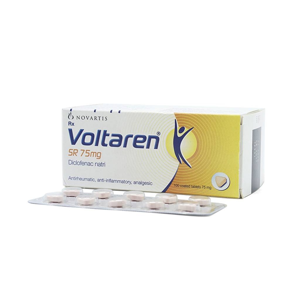 Hình ảnh Thuốc Voltaren SR 75mg Novartis điều trị viêm và thoái hóa của bệnh thấp khớp (10 vỉ x 10 viên)