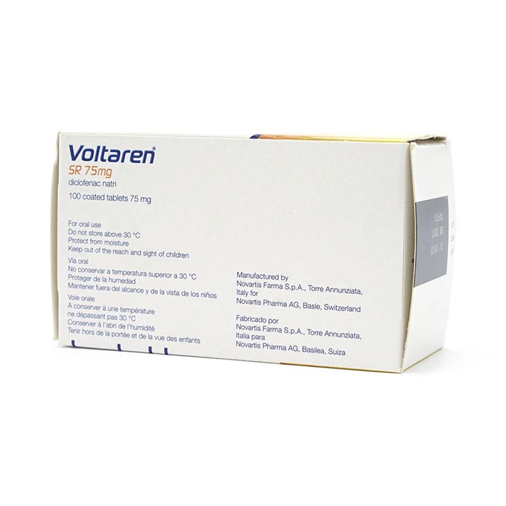 Hình ảnh Thuốc Voltaren SR 75mg Novartis điều trị viêm và thoái hóa của bệnh thấp khớp (10 vỉ x 10 viên)
