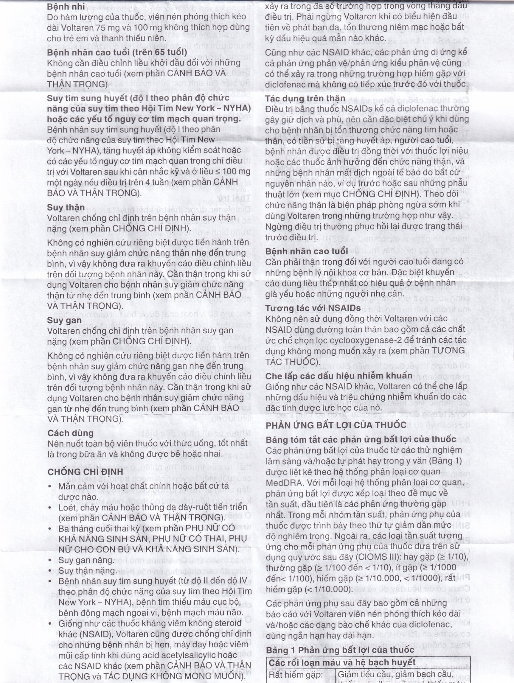 Hình ảnh Thuốc Voltaren SR 75mg Novartis điều trị viêm và thoái hóa của bệnh thấp khớp (10 vỉ x 10 viên)