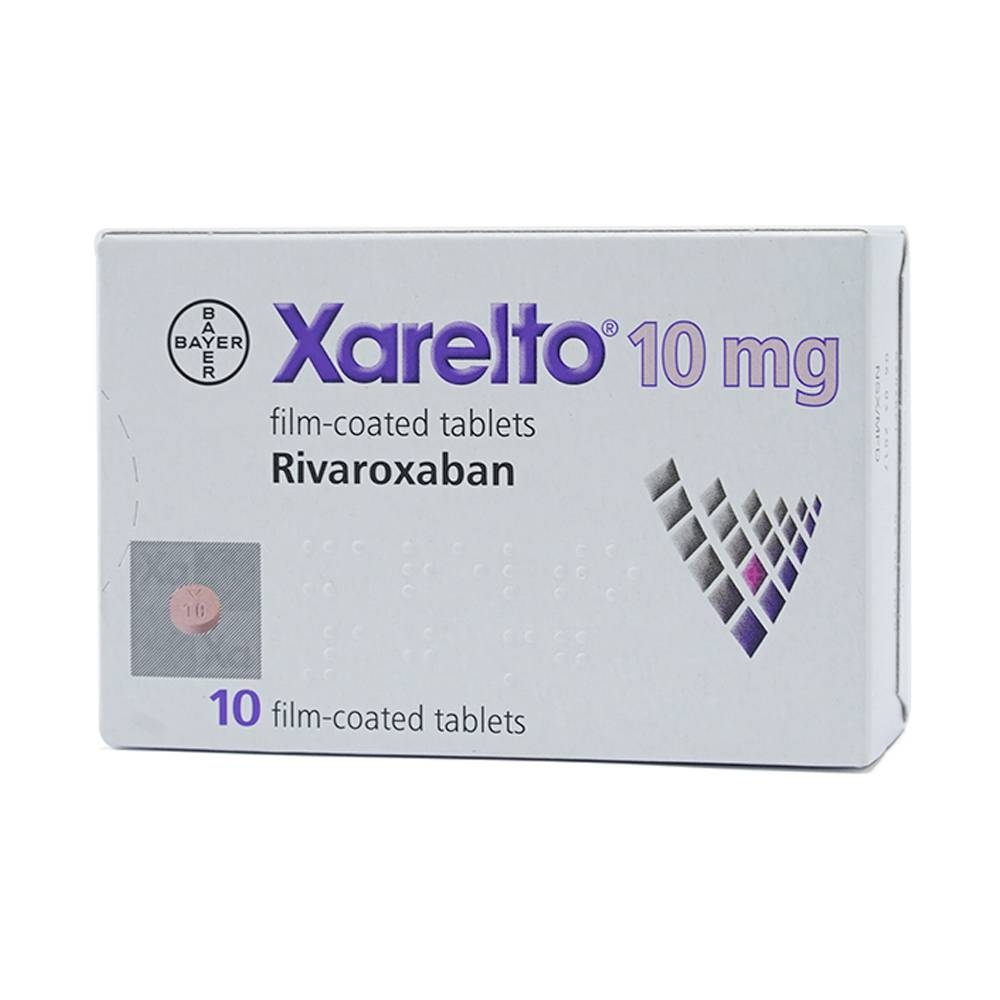 Hình ảnh Thuốc Xarelto 10mg Bayer phòng ngừa thuyên tắc huyết khối tĩnh mạch (1 vỉ x 10 viên)
