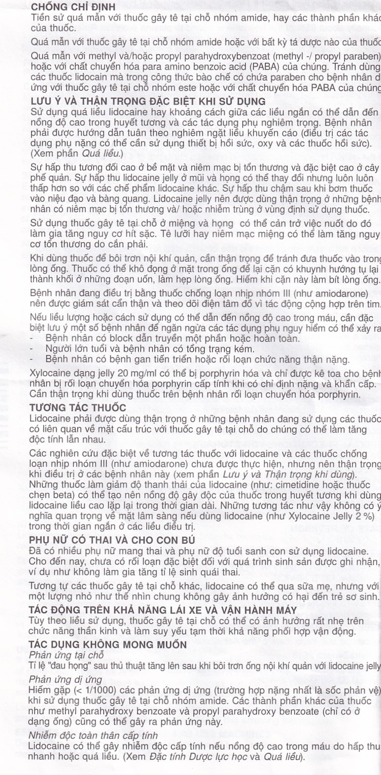 Hình ảnh Gel Xylocaine Jelly 2% AstraZeneca gây tê bôi trơn bề mặt (30g)