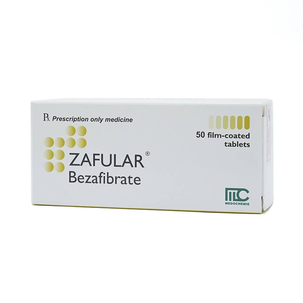 Hình ảnh Thuốc Zafular Medochemie điều trị tăng triglyceride máu, tăng lipid máu hỗn hợp (5 vỉ x 10 viên)