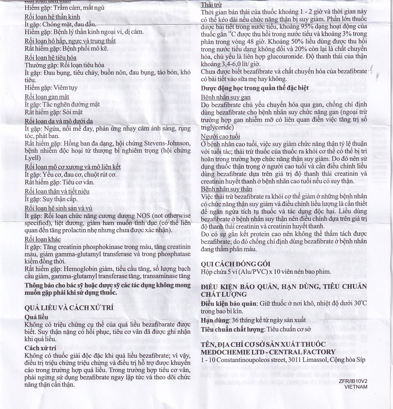 Hình ảnh Thuốc Zafular Medochemie điều trị tăng triglyceride máu, tăng lipid máu hỗn hợp (5 vỉ x 10 viên)