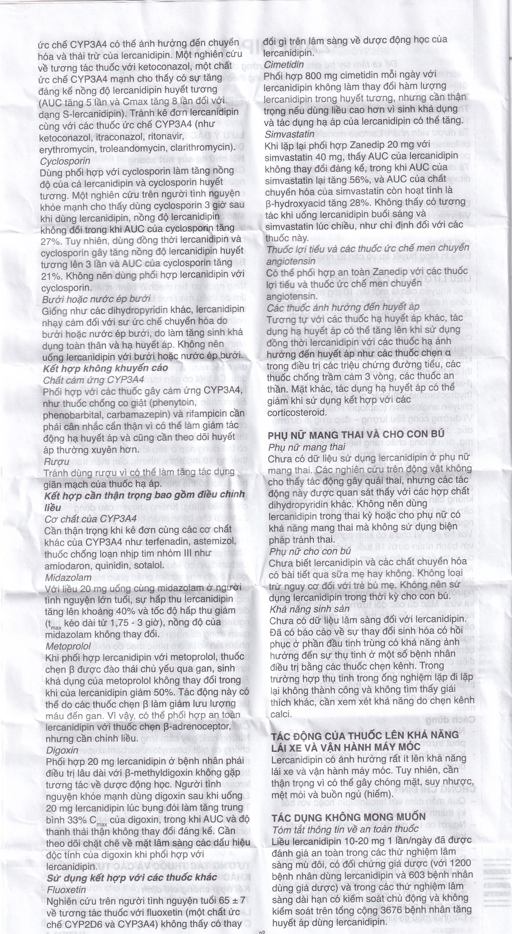 Hình ảnh Thuốc Zanedip 10mg Recordati điều trị tăng huyết áp vô căn (2 vỉ x 14 viên)