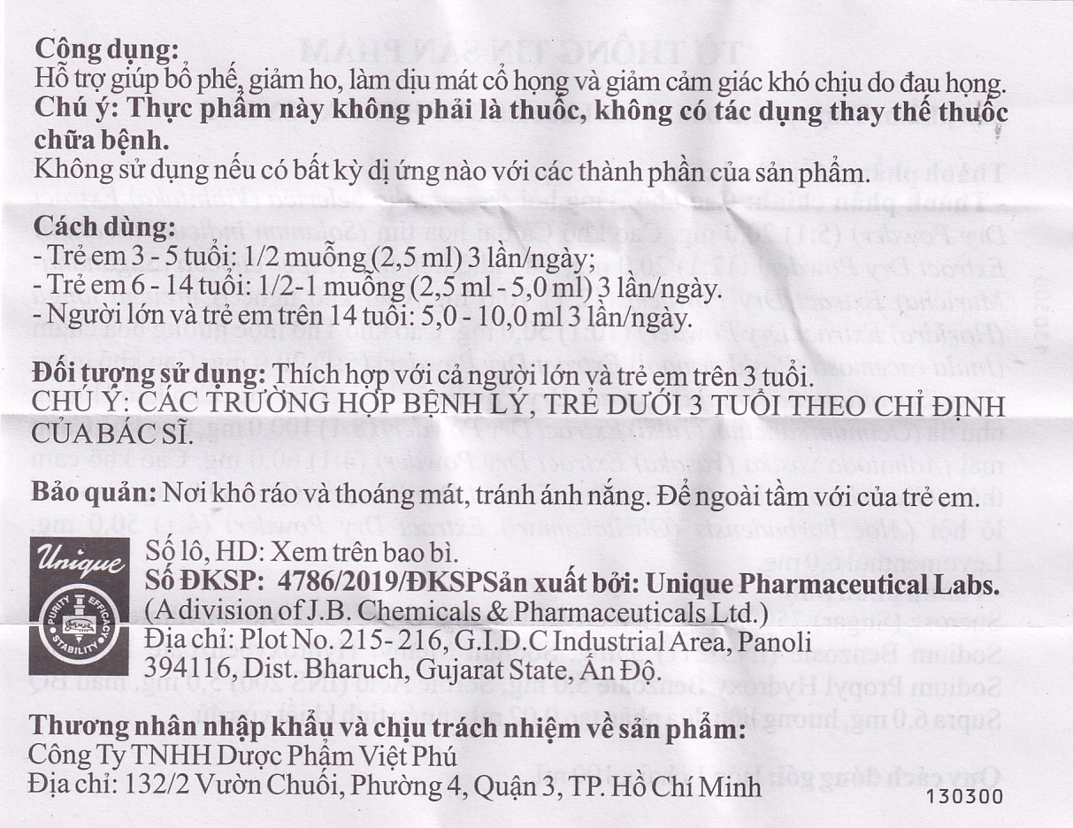 Hình ảnh Siro Zecuf Herbal Syrup hỗ trợ bổ phế, giảm ho, làm dịu mát cổ họng (100ml)