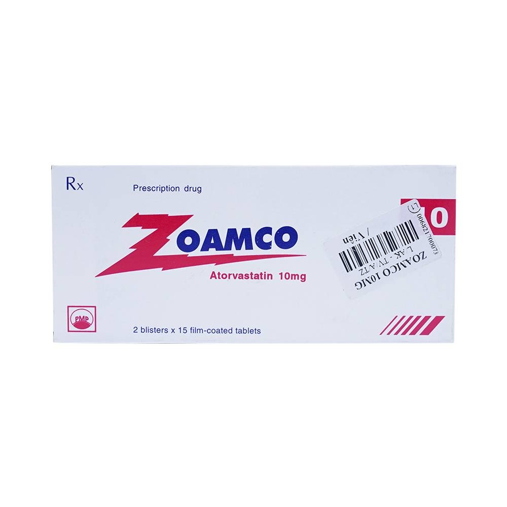Hình ảnh Thuốc Zoamco 10 Pymepharco điều trị rối loạn lipid máu (2 vỉ x 15 viên)