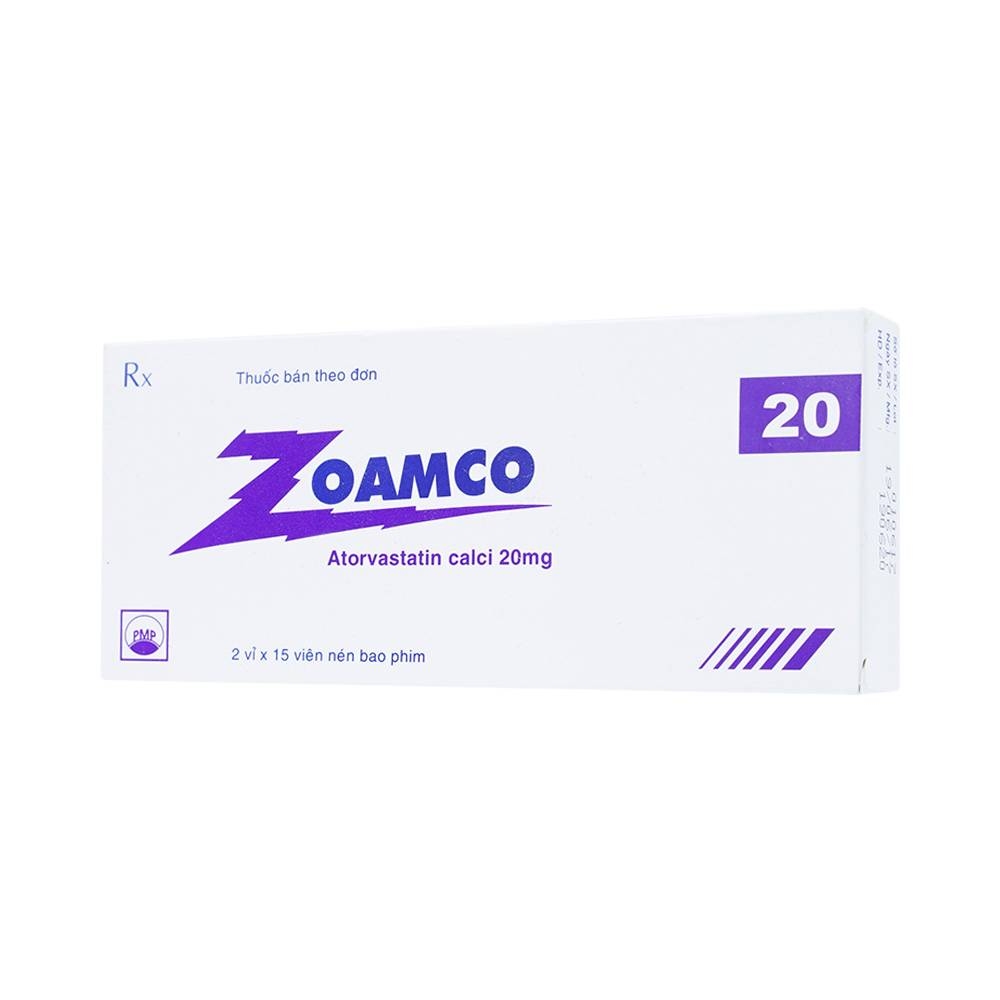 Hình ảnh Thuốc Zoamco 20 Pymepharco điều trị rối loạn lipid máu (2 vỉ x 15 viên)