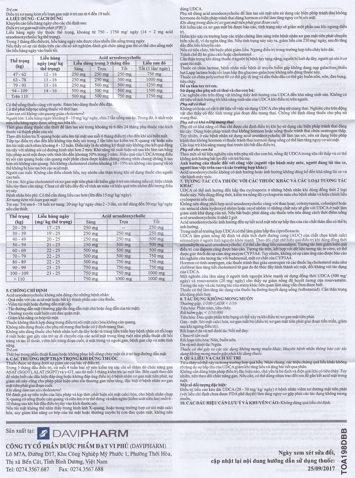 Hình ảnh Thuốc Zuiver 300mg DaviPharm làm tan sỏi giàu cholesterol, điều trị sơ gan (3 vỉ x 10 viên)