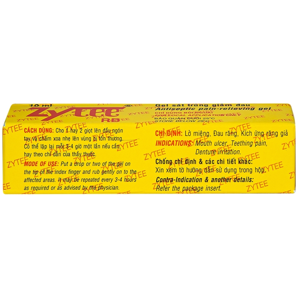 Hình ảnh Gel Zytee RB Raptakos sát trùng giảm đau (10ml)