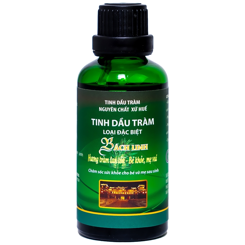 Hình ảnh Tinh dầu tràm Bách Linh giữ ấm cơ thể, giảm ngạt mũi, ho, cảm lạnh (50ml)