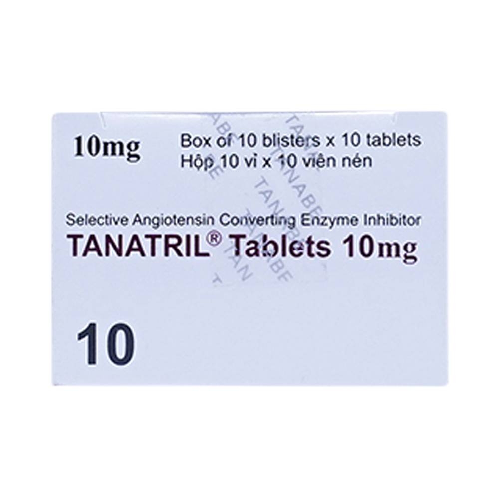Hình ảnh Thuốc Tanatril Tablets 10mg Tanabe điều trị tăng huyết áp vô căn (10 vỉ x 10 viên)