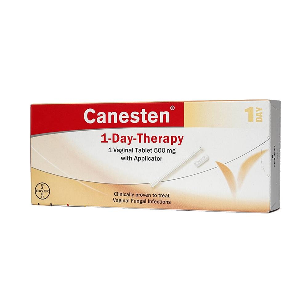 Hình ảnh Viên đặt âm đạo Canesten 500mg Bayer hỗ trợ điều trị viêm âm đạo (1 viên)