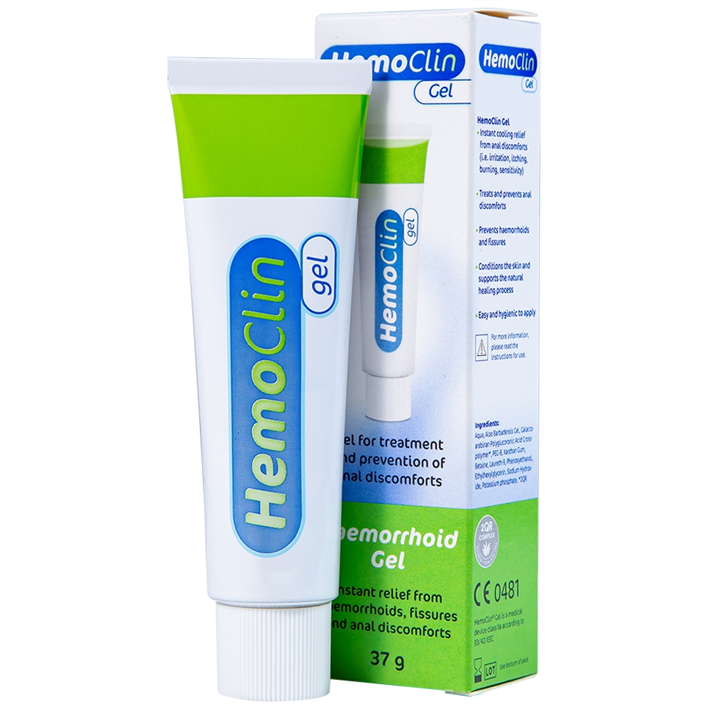 Hình ảnh Gel bôi trĩ Hemoclin điều trị và phòng ngừa các khó chịu ở hậu môn (37g)