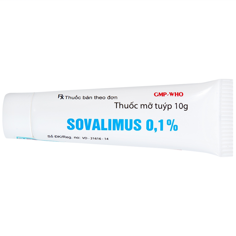 Hình ảnh Thuốc mỡ Sovalimus 0.1% Hadiphar  điều trị chàm cơ địa (10g)