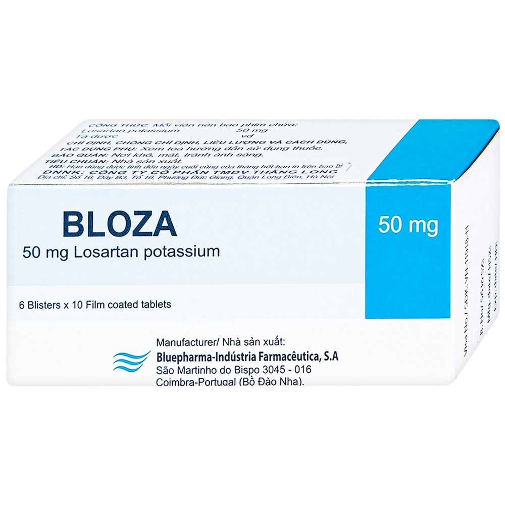 Hình ảnh Thuốc Bloza Bluepharma điều trị tăng huyết áp (6 vỉ x 10 viên)