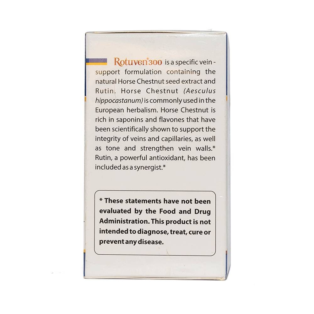 Hình ảnh Viên uống Rotuven 300 Garden State Nutritionals điều trị suy giãn tĩnh mạch chân (60 viên)