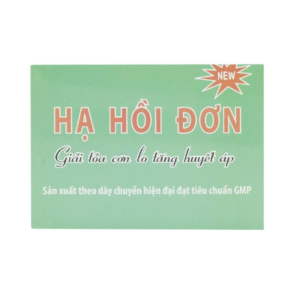 Hình ảnh Viên uống Hạ Hồi Đơn HDpharma hỗ trợ hạ huyết áp, tăng sức bền thành mạch (60 viên)