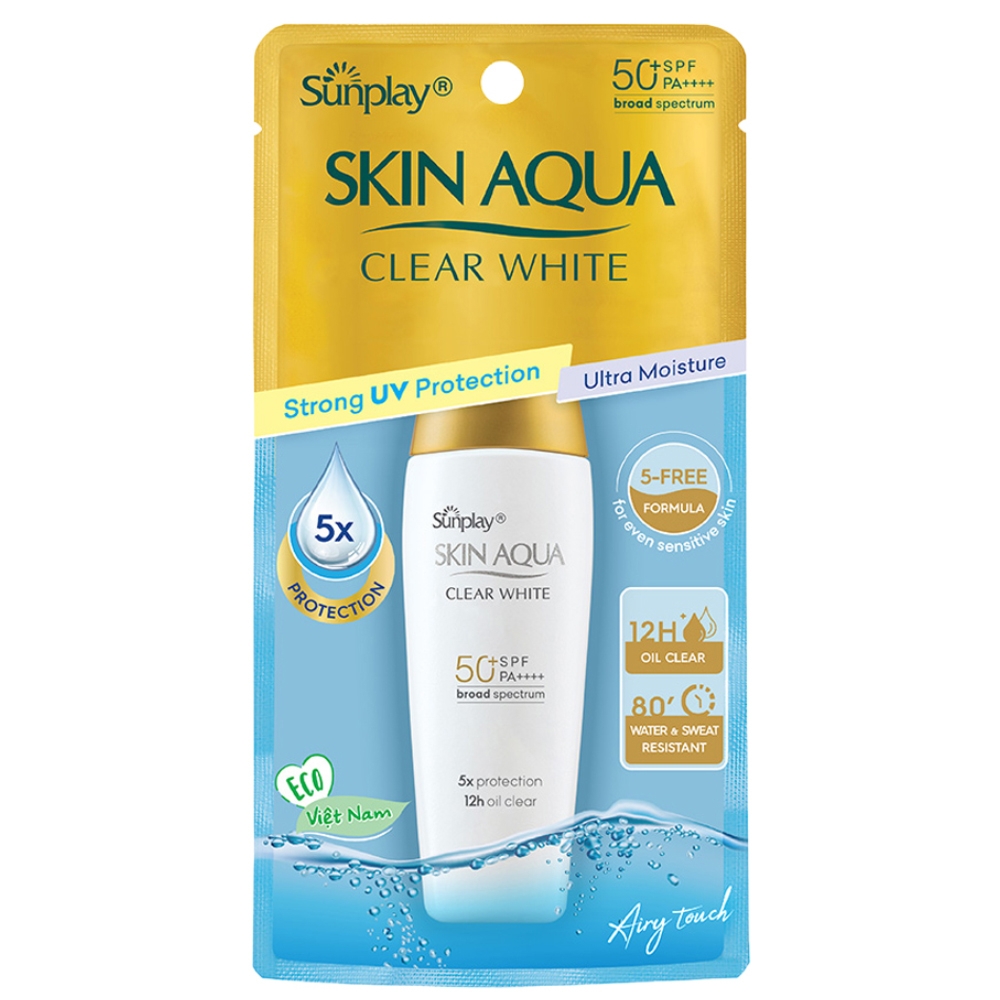 Hình ảnh Sữa chống nắng dưỡng da trắng mịn Sunplay Skin Aqua Clear White SPF 50+ PA++++ (25g)