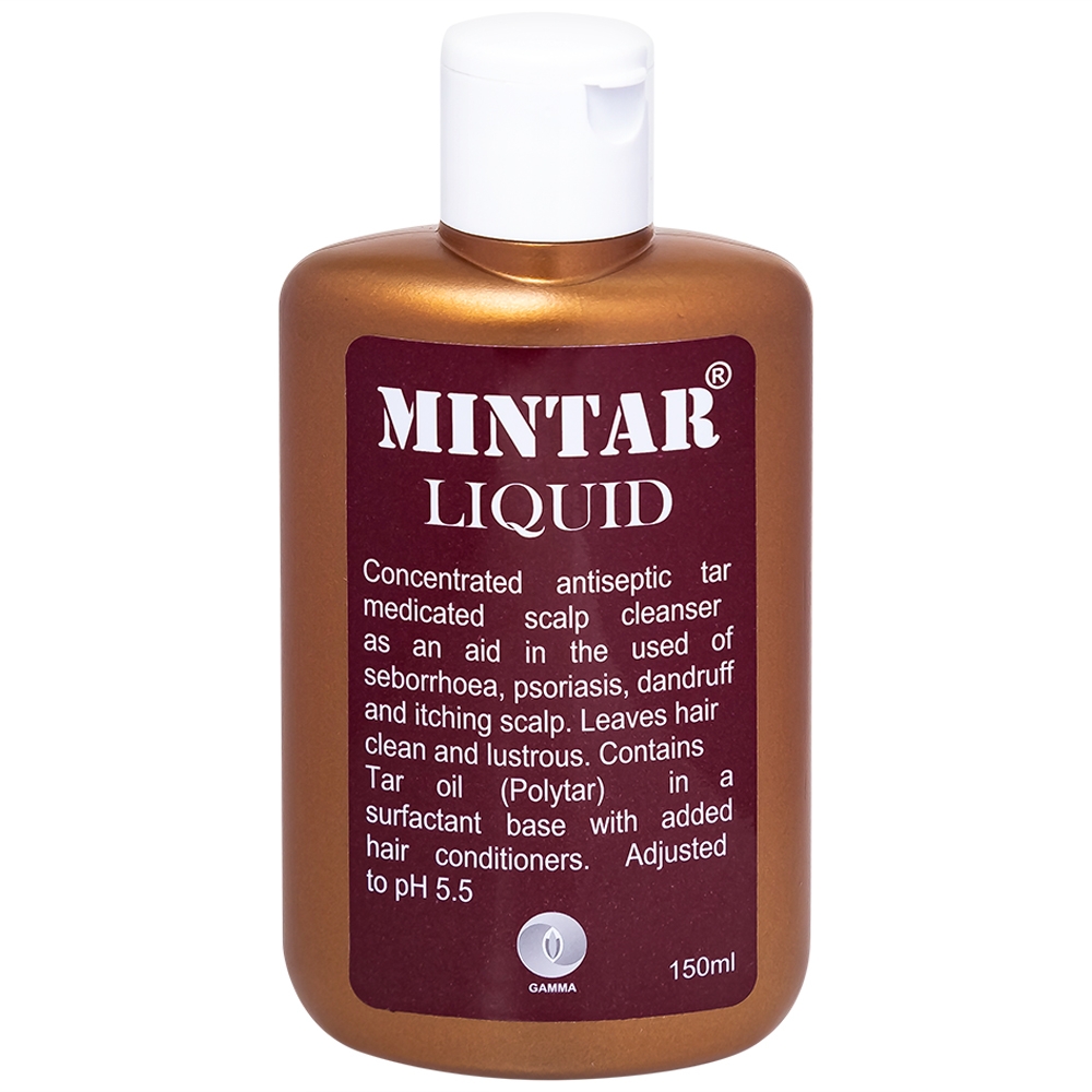 Hình ảnh Dầu gội Mintar Liquid Gamma vệ sinh da đầu, sạch gàu, giảm gàu cho da đầu (150ml)