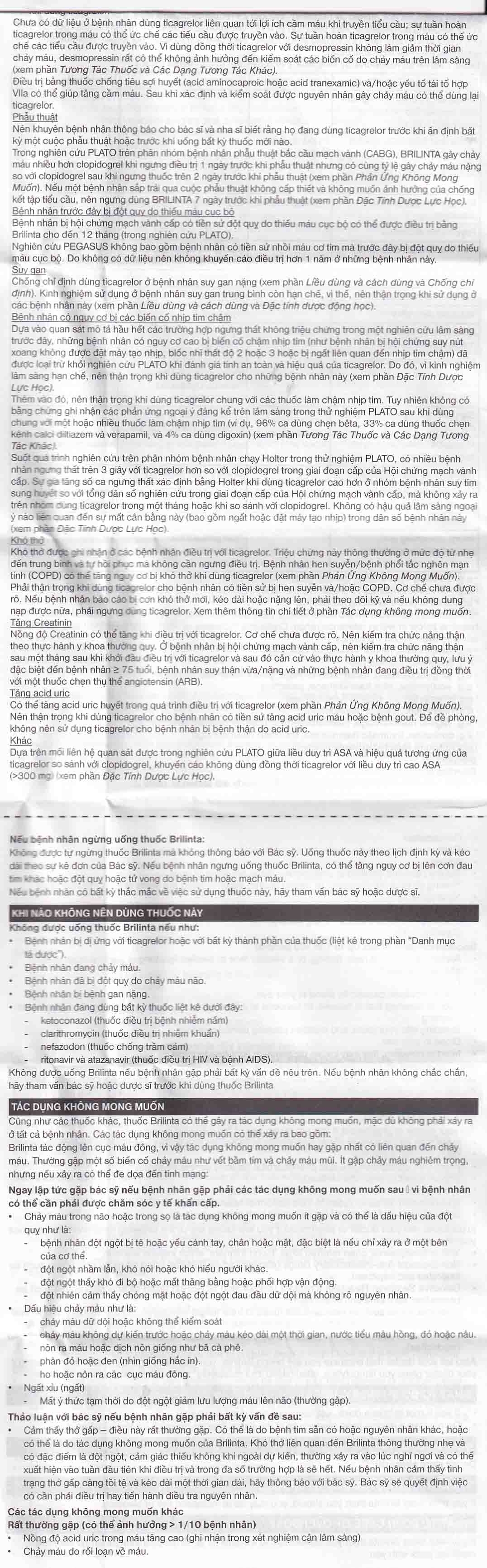 Hình ảnh Thuốc Brilinta AstraZeneca giảm nguy cơ bị lên cơn đau tim , đột quỵ (6 vỉ x 10 viên)