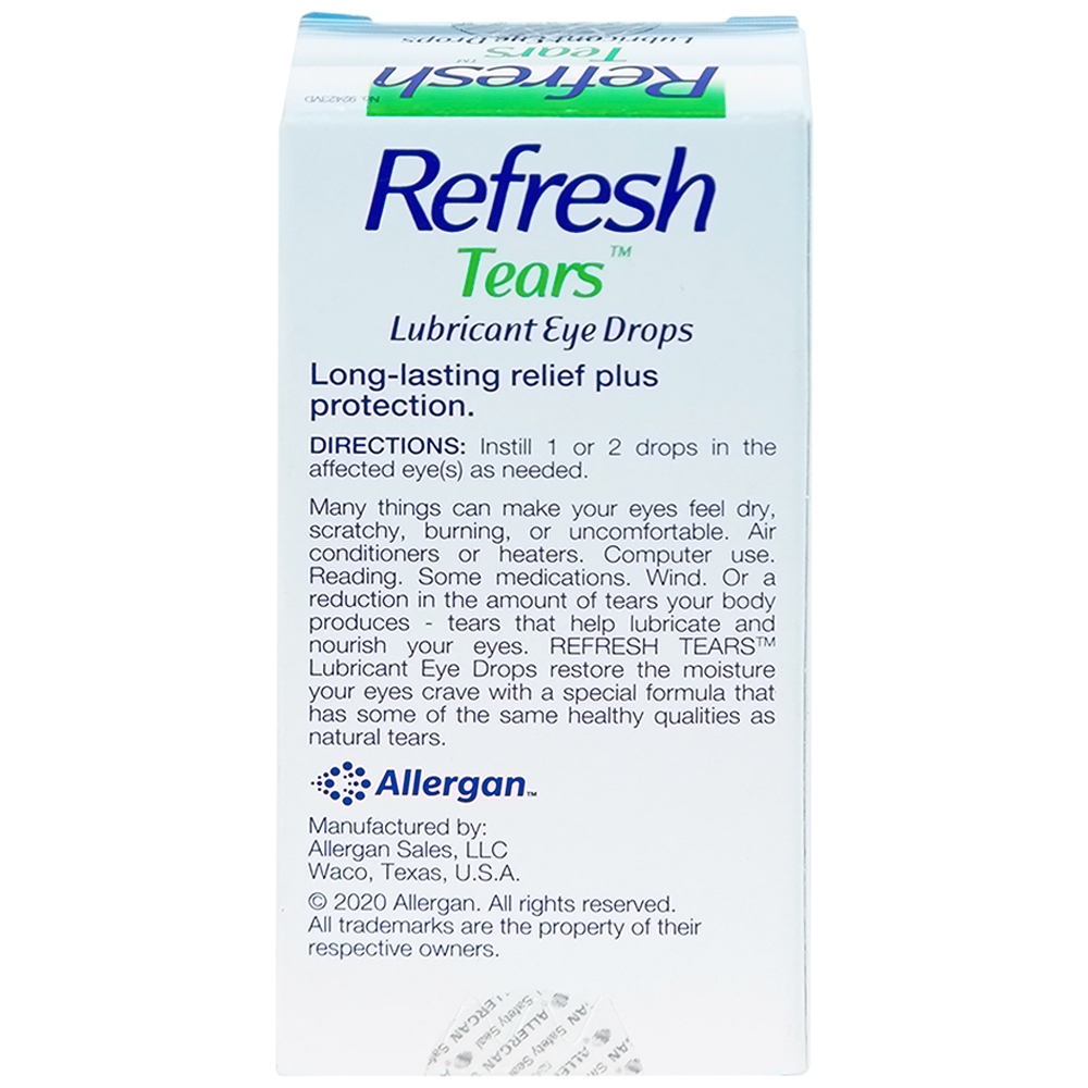 Hình ảnh Thuốc nhỏ mắt Refresh Tears Allergan giảm khô mắt, mắt đỏ (15ml)