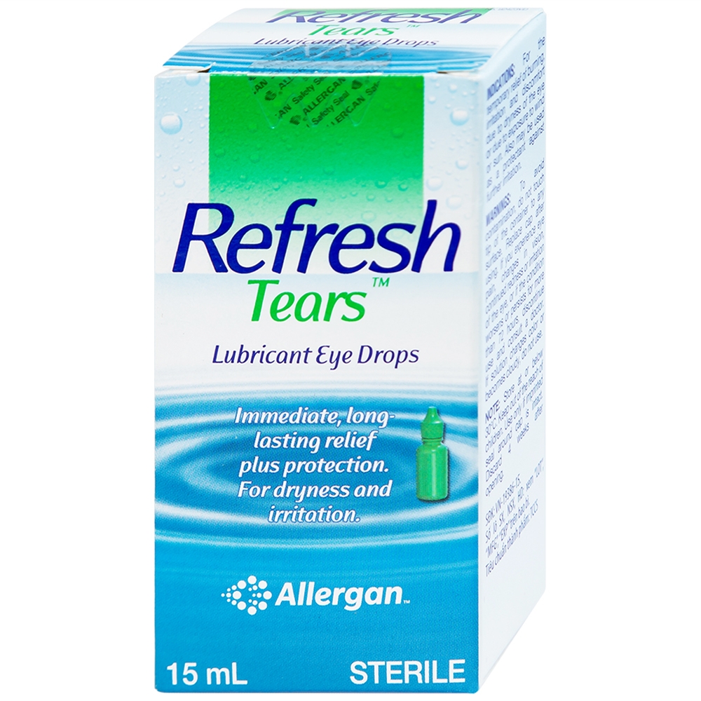 Hình ảnh Thuốc nhỏ mắt Refresh Tears Allergan giảm khô mắt, mắt đỏ (15ml)