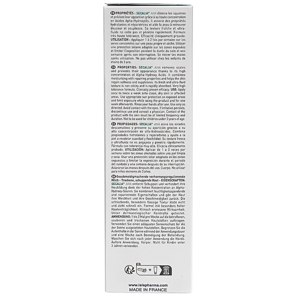 Hình ảnh Kem Secalia AHA IsisPharma dưỡng ẩm, làm mềm, giảm khô da, giảm kích ứng (200ml)