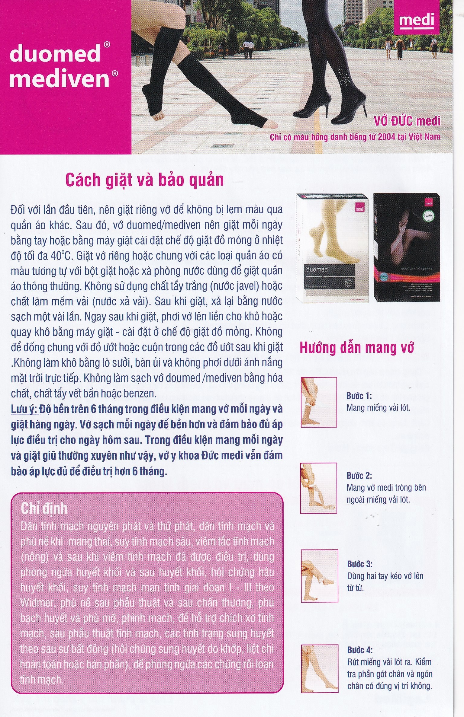 Hình ảnh Vớ gối y khoa Duomed size M hỗ trợ điều trị suy tĩnh mạch, phù chân, đau nhức chân