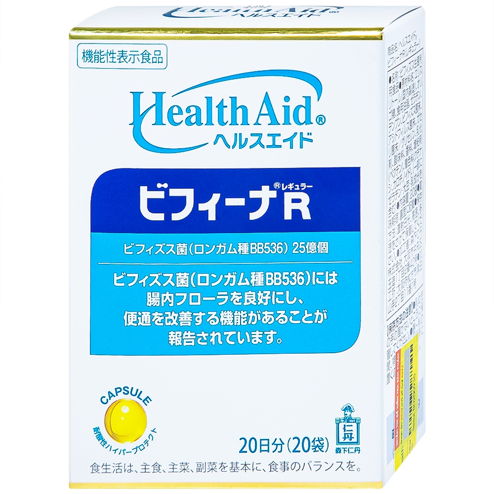 Hình ảnh Men vi sinh Bifina R Health Aid bổ sung lợi khuẩn cho tiêu hóa, giảm rối loạn tiêu hóa, đại tràng (20 gói)