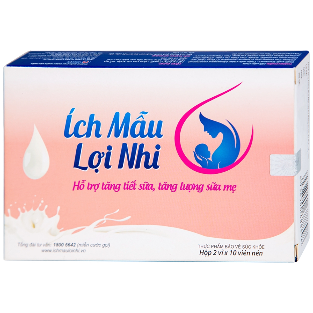 Hình ảnh Viên uống Ích Mẫu Lợi Nhi IMC hỗ trợ tăng tiết sữa, tăng lượng sữa mẹ (2 vỉ x 10 viên)