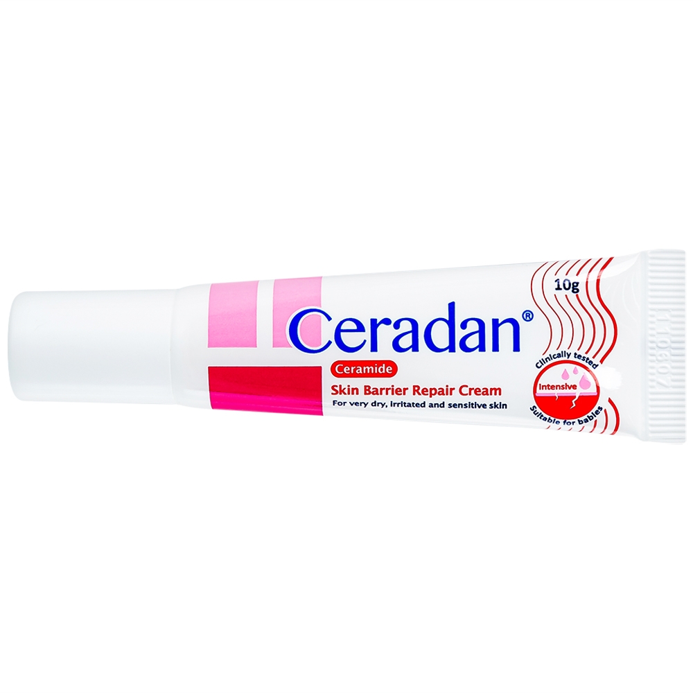 Hình ảnh Kem phục hồi da Ceradan Ceramide Skin Barrier Repair Cream dành cho da khô, kích ứng và nhạy cảm (10g)