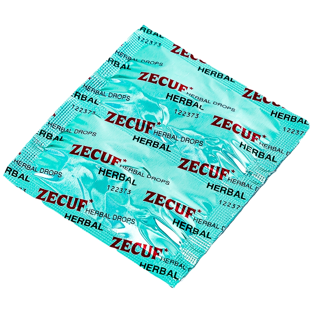 Hình ảnh Viên ngậm Zecuf Herbal Drops giúp ấm họng, nhuận phế, hỗ trợ giảm triệu chứng ho (5 vỉ x 4 viên)