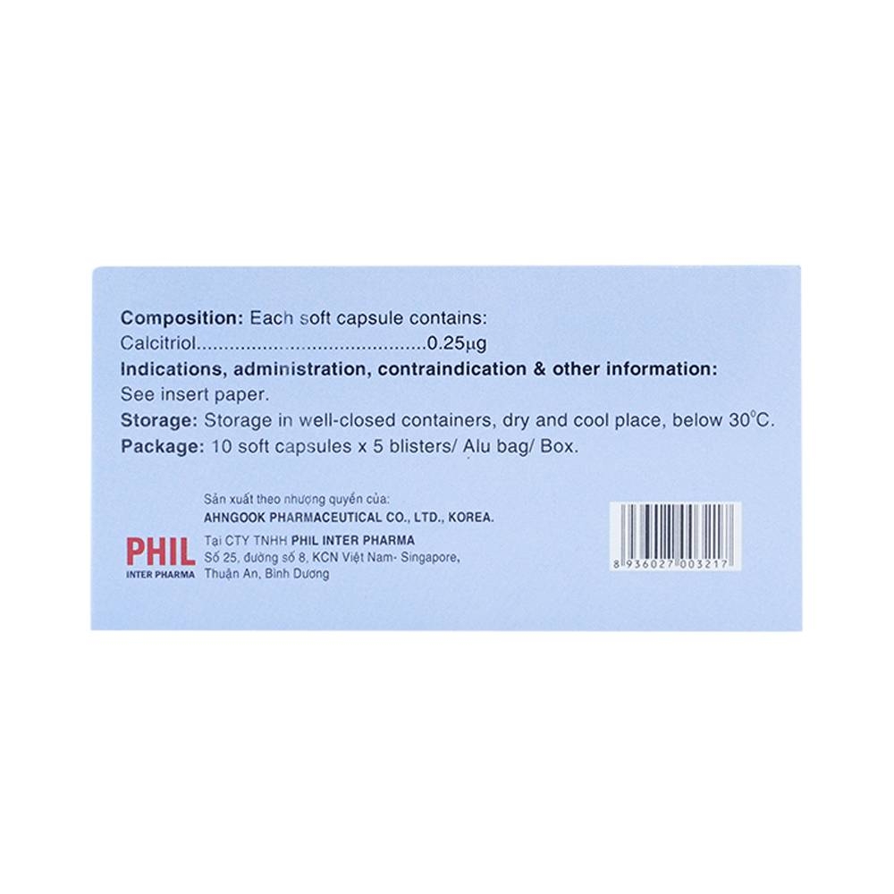 Hình ảnh Thuốc Philbone-A Phil điều trị loãng xương, bệnh còi xương (5 vỉ x 10 viên)