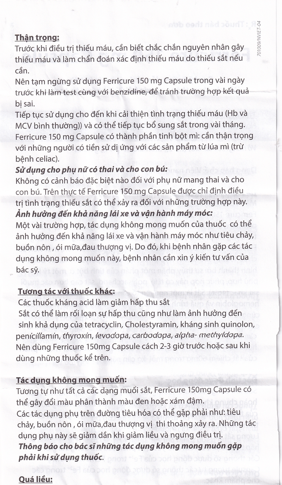 Hình ảnh Thuốc Ferricure 150mg Trenker điều trị thiếu sắt, thiếu máu do thiếu sắt (2 vỉ x 14 viên)
